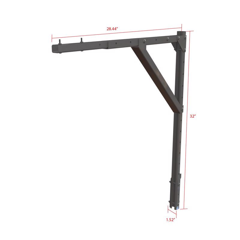 32 in. H X 2 in. W X 29 in. D Black Metal Ceiling Fan Display Display