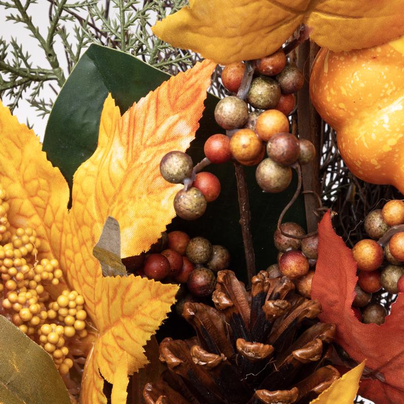 Celebrations 24 in. Unlit Fall Wreath