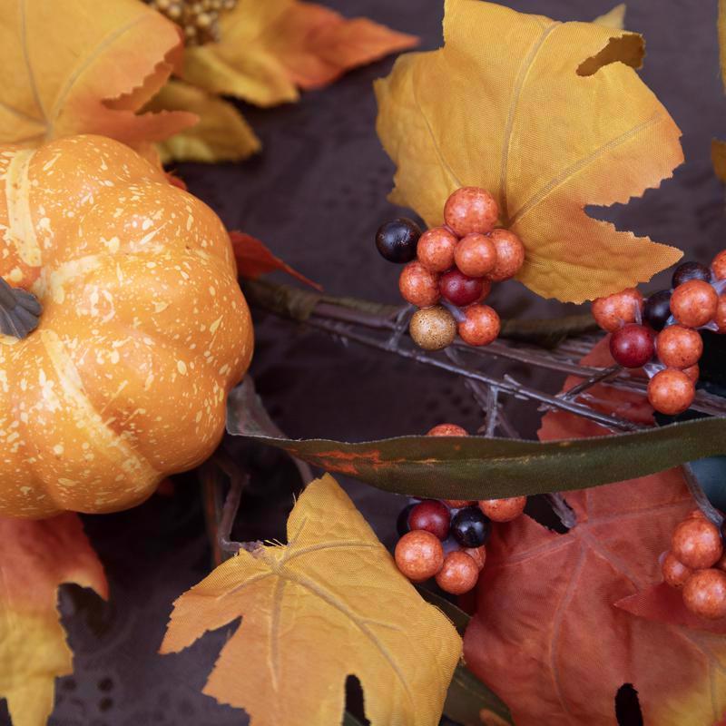 Celebrations 9 ft. Unlit Fall Leaves Garland