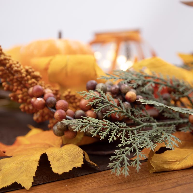 Celebrations 9 ft. Unlit Fall Leaves Garland