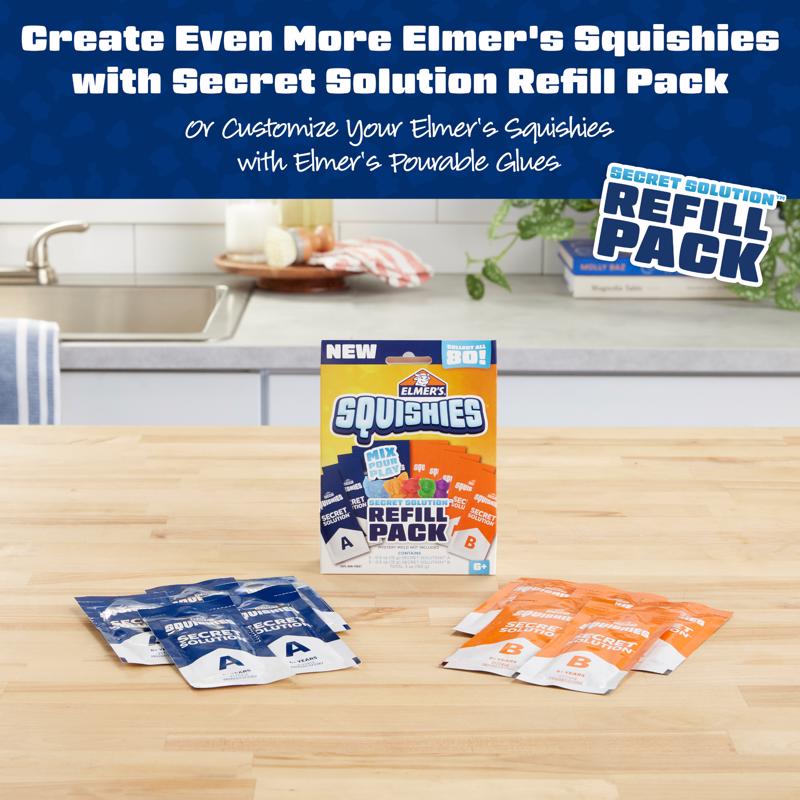 Elmer's Mystery Character Squishies Kit Assorted