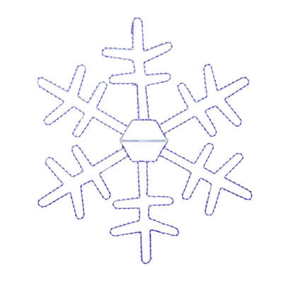 Celebrations LED Blue Snowflake 36 in. Hanging Decor