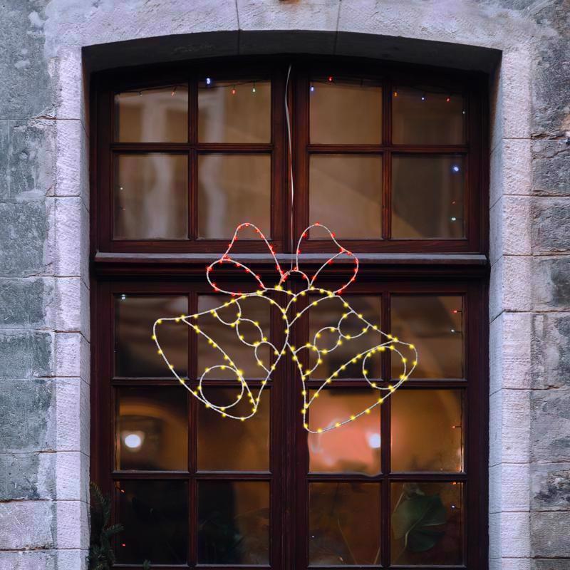 Celebrations LED Multi Bell Silhouette 15 in. Hanging Decor