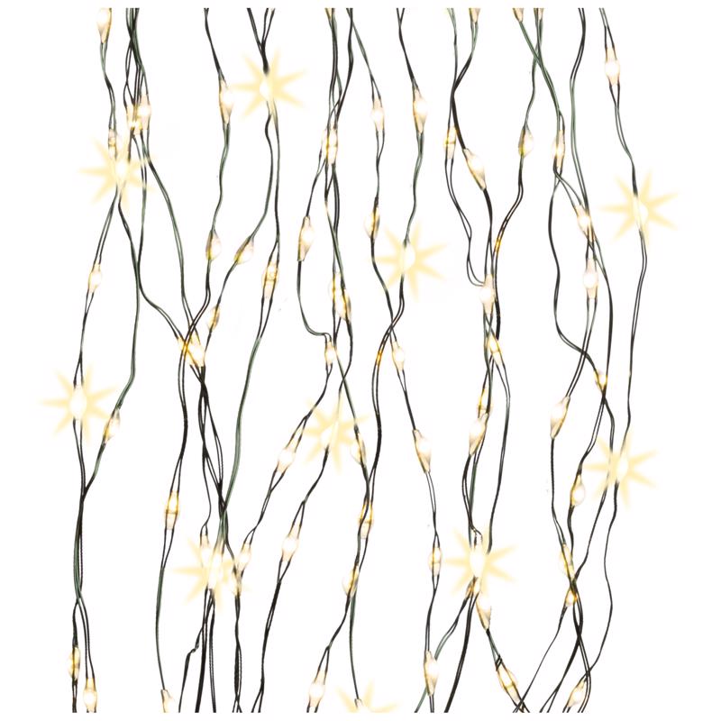 Celebrations Platinum LED Big Seed Cluster Warm White 832 ct String Christmas Lights 8 ft.
