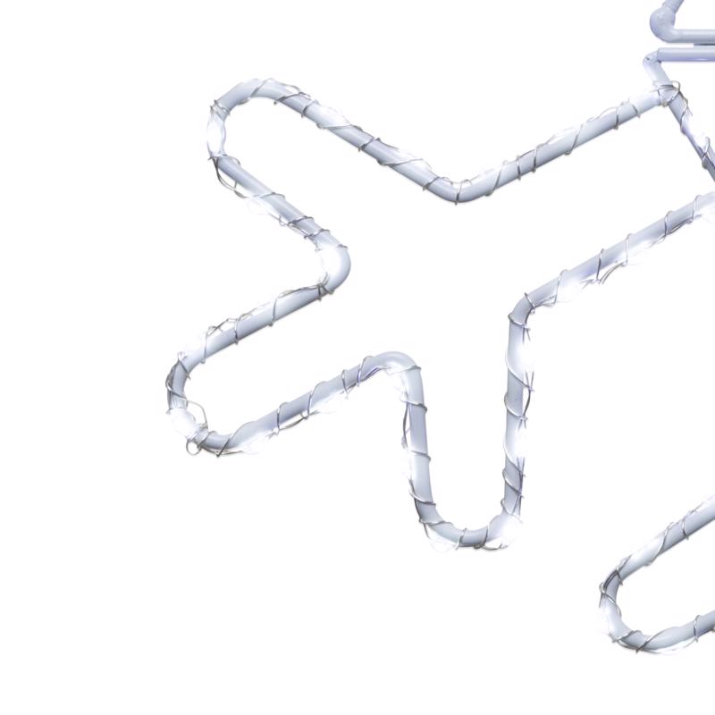 Celebrations LED Pure White Snowflake 12 in. Hanging Decor