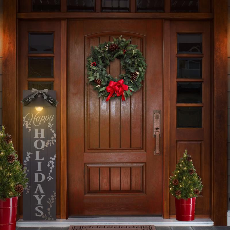 Dyno Assorted Holiday Welcome Porch Sign 48 in.