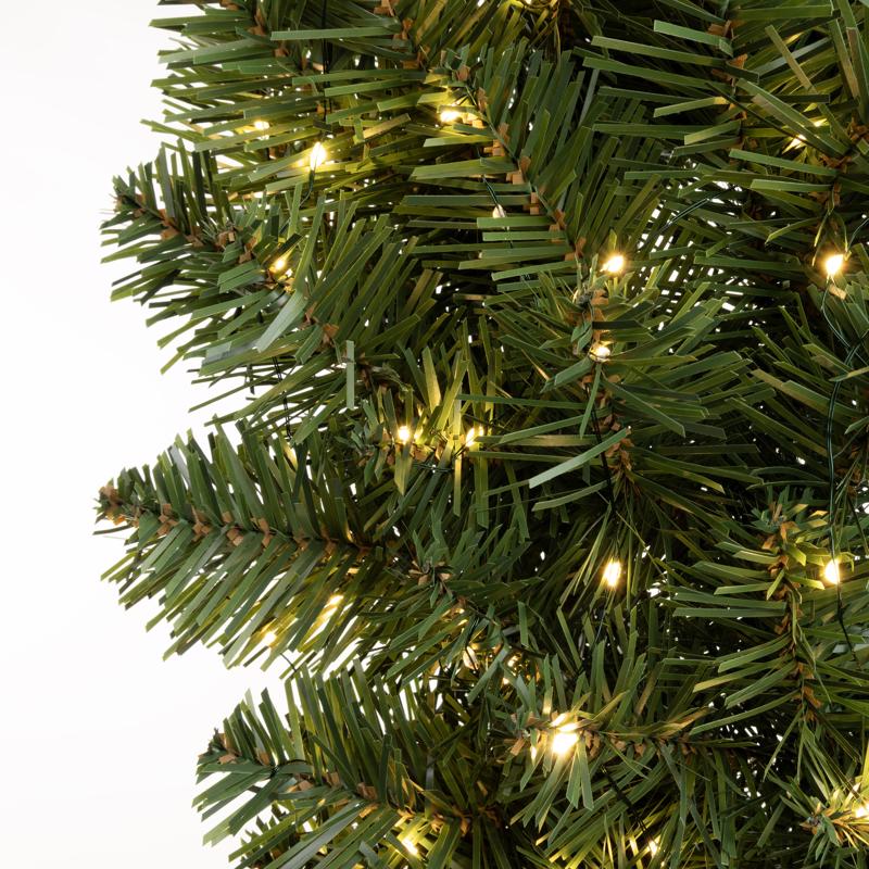 Celebrations 24 in. D LED Prelit Warm White Cascading Wreath