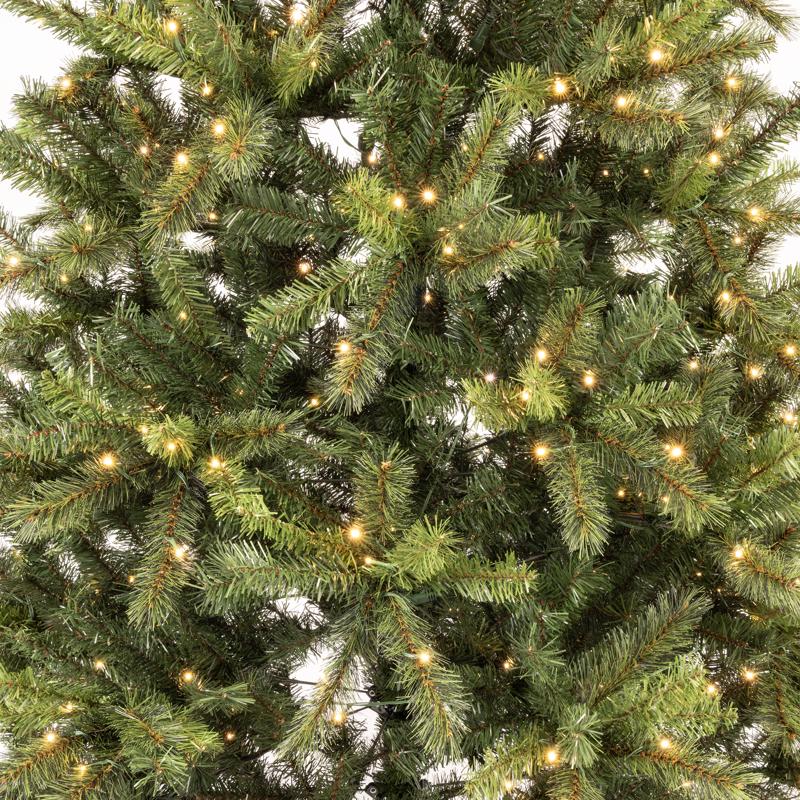 Holiday Bright Lights 1-2 Tree 9 ft. Full LED 600 ct Highland Green Spruce Color Changing Christmas