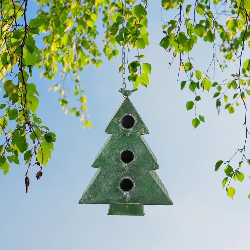 Alpine Tree Birdhouse Hanging Decor