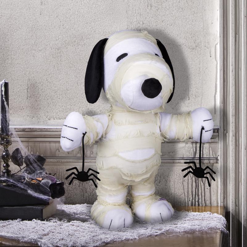 Gemmy Animated Musical Plush Halloween Snoopy in Mummy Costume Halloween Decor
