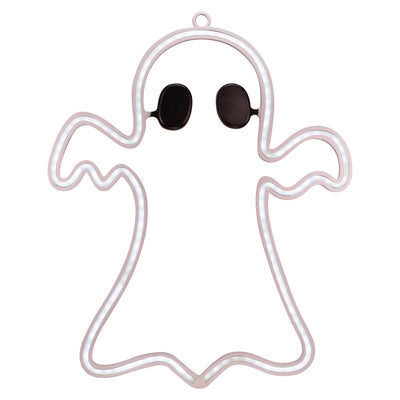 Sienna Cool White 11 in. LED Prelit Ghost Wall Decor