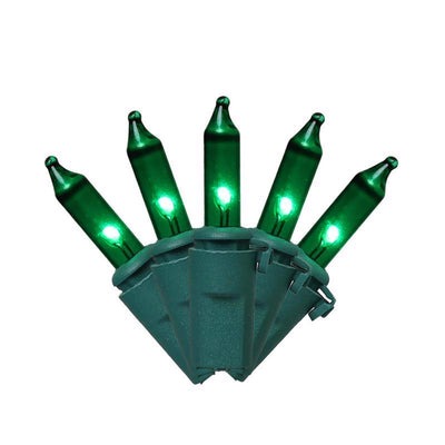 Celebrations Classic LED T5 Green 100 ct String Christmas Lights 24.75 ft.
