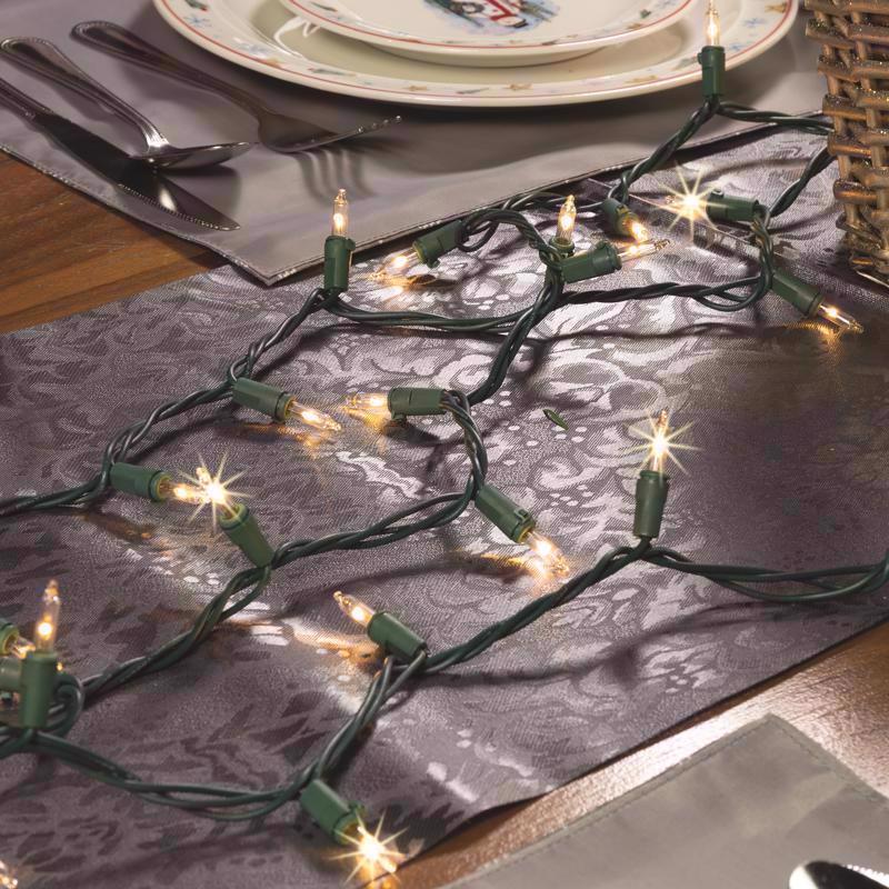 Celebrations Classic LED T5 Warm White 100 ct String Christmas Lights 24.75 ft.