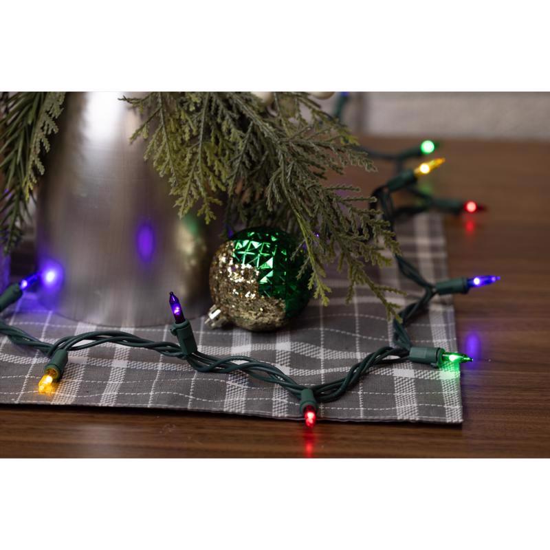 Celebrations Classic LED T5 Multicolored 100 ct String Christmas Lights 24.75 ft.