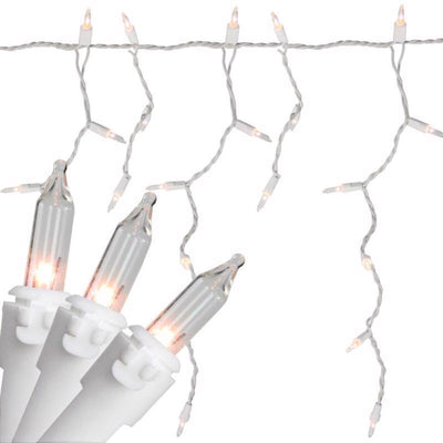 Celebrations Classic LED T5 Warm White 300 ct Icicle Christmas Lights 19.6 ft.
