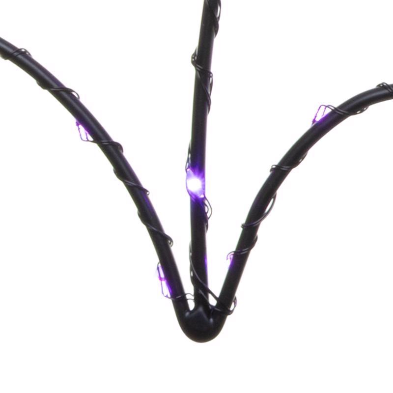 Celebrations Purple 120 ct 15 in. LED Prelit Illuminated Bat Halloween Decor