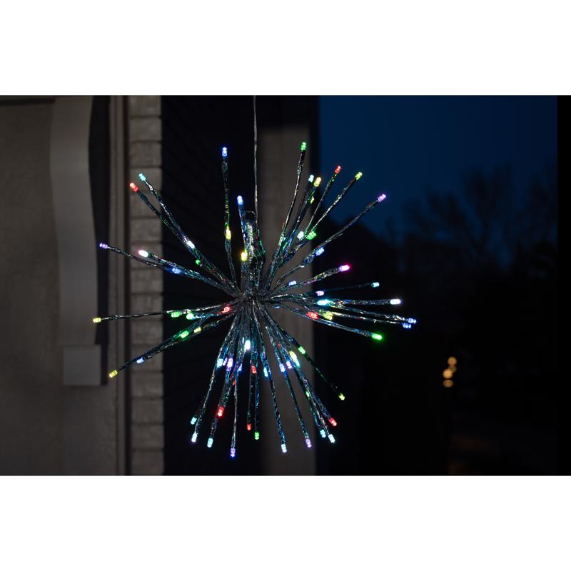 Celebrations Platinum LED RGBW Radiant Blast 16 in. Hanging Decor