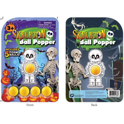 Master Toys Skeleton Ball Popper Toy White/Yellow