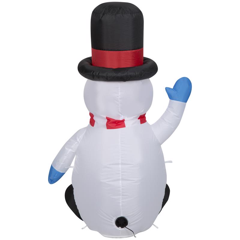 Gemmy Airblown Christmas Inflatable Snowman with Tall Top Hat 48 in. Inflatable