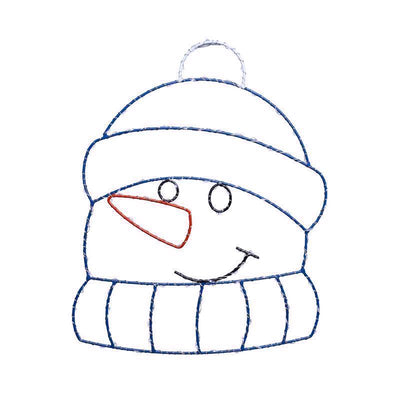 Celebrations LED Snowman Silhouette 15 in. Hanging Decor