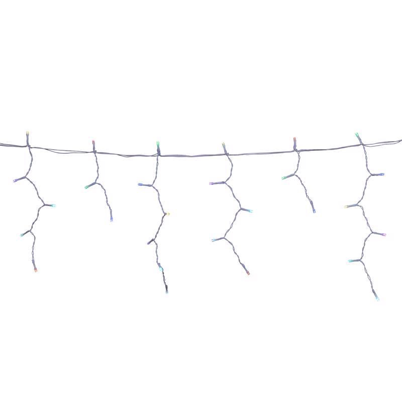 Celebrations Platinum Brilliant LED Micro/5mm RGBW 150 ct Icicle Christmas Lights 16 ft.