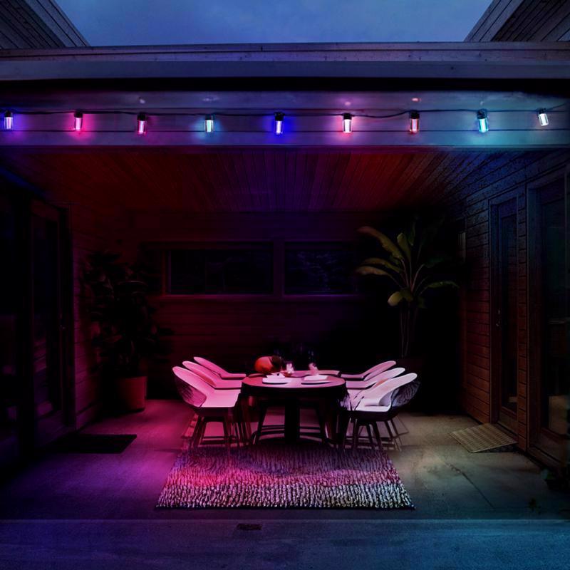 LIFX Smart Home LED Smart-Enabled String Lights Multicolored 24 ft. 12 lights