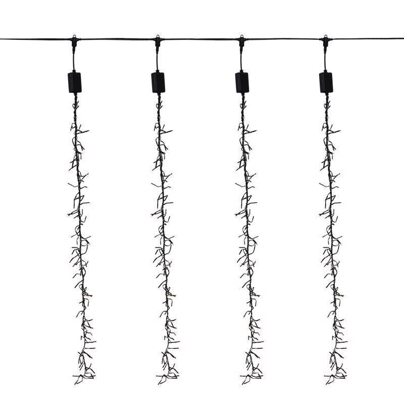 Celebrations LED Clear Cluster Rain Lights 47 in. Hanging Decor