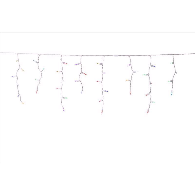 Celebrations Platinum LED T5 RGBW 100 ct Icicle Christmas Lights 9.5 ft.