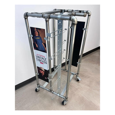 48 in. H X 36 in. W X 22 in. D Multicolor Metal Vintage Apparel Rack