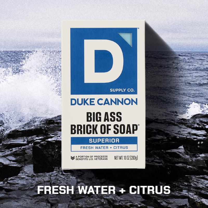 Duke Cannon Superior Fresh Water + Citrus Scent Bar Soap 10 oz