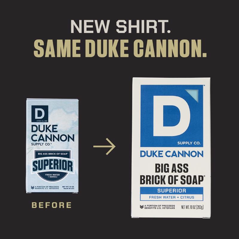 Duke Cannon Superior Fresh Water + Citrus Scent Bar Soap 10 oz