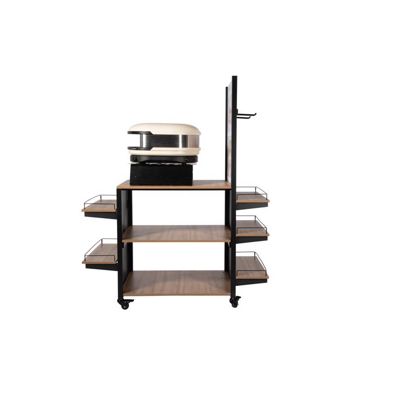 Black Arc Cart Display 2-Sided Display and Pre Pack Aluminum