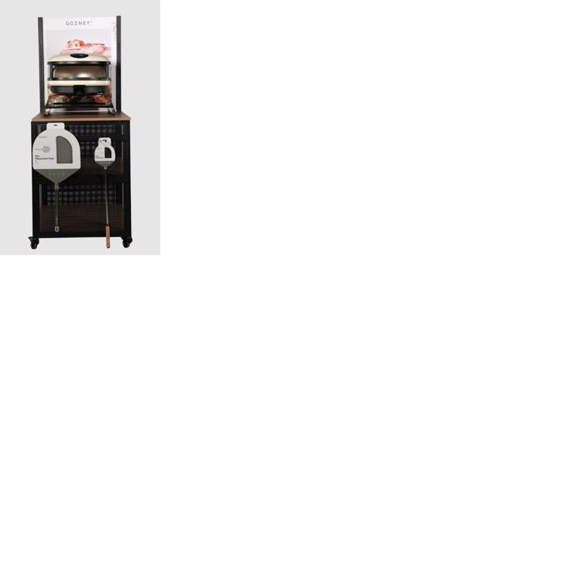 Black Arc Cart Display 2-Sided Display and Pre Pack Aluminum