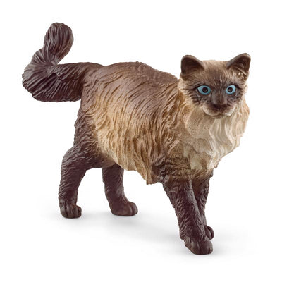 Schleich Ragdoll Cat Figurine Brown