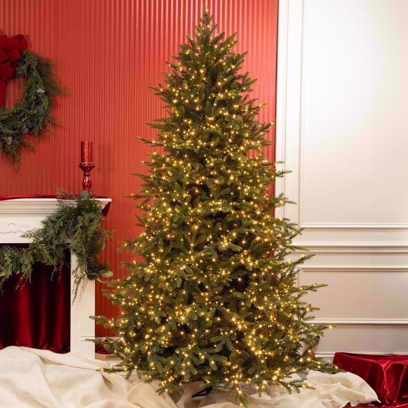 Holiday Bright Lights 7-1/2 ft. Full LED 2250 ct Emerald Pine Sparkle Christmas Tree