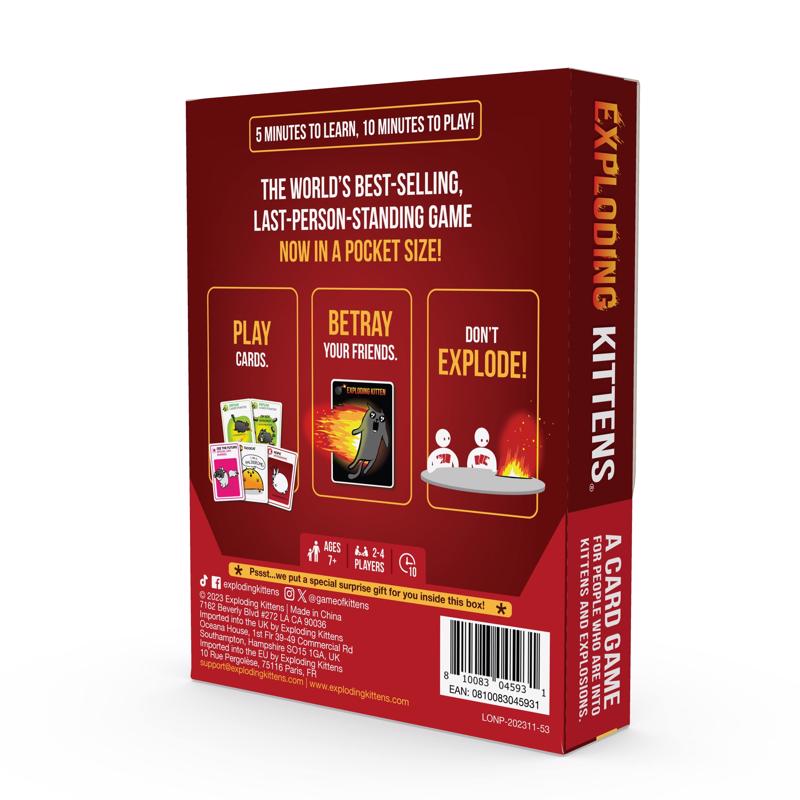 Exploding Kittens Card Game Grab & Game Assorted 42 pc