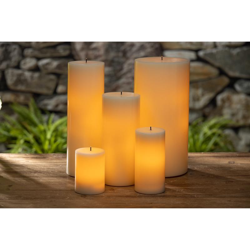 Gerson Everlasting Glow Bisque No Scent Flameless Flickering Candle
