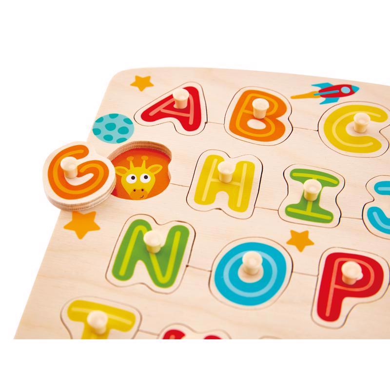 Hape Alphabet Peg Puzzle Multicolored 27 pc