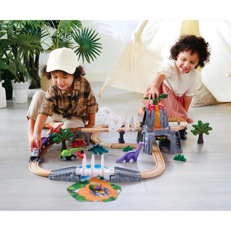 Hape Dinosaur Railway Adventure Set Multicolored 61 pc
