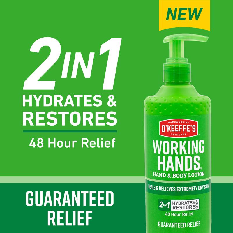 O'Keeffe's Working Hands Unscented Scent Hand and Body Lotion 12 oz