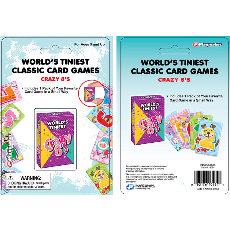 Playmaker Toys World's Tiniest Crazy 8's Card Game