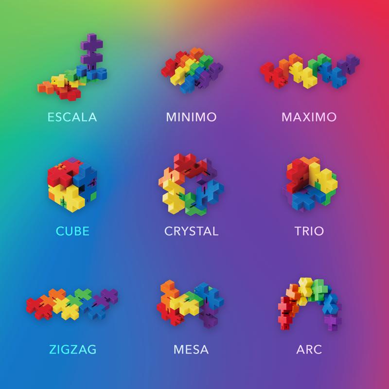 Plus-Plus Hexel Fidget Toy Multicolored 18 pc