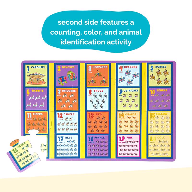 Upbounders Joyful Carousel 2-Sided Jumbo Puzzle 24 pc