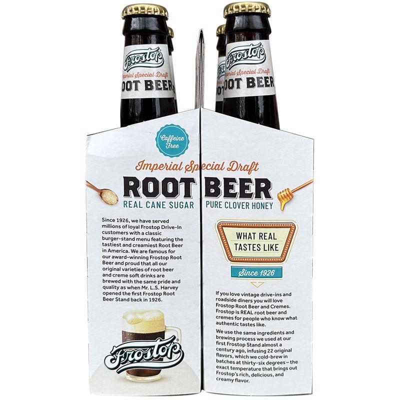 Frostop Root Beer Cane Sugar Soda 12 oz