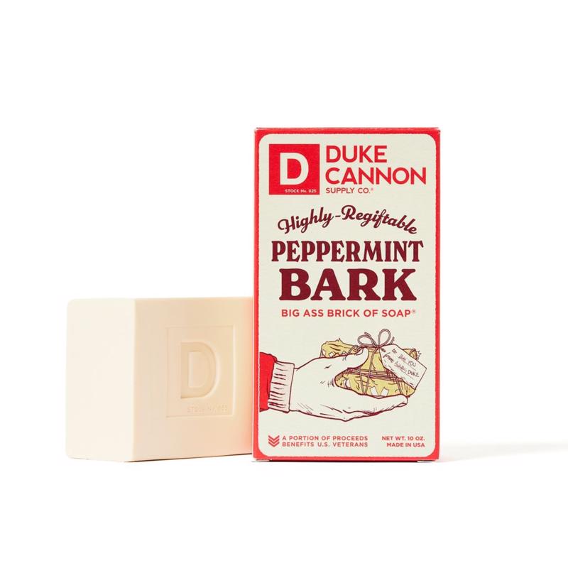 Duke Cannon Holiday Peppermint Bark Peppermint Bark Scent Bar Soap 10 oz