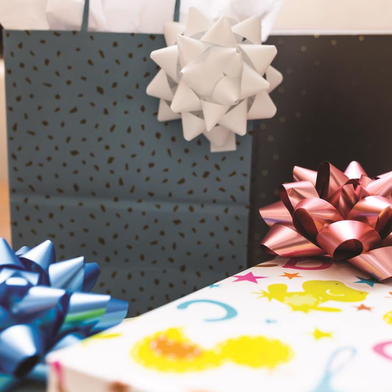 Hennessy Gift Wrap Repeat-A-Bow Blue Gift Bows
