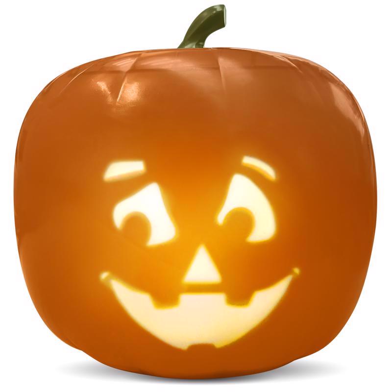 ANIMAT3D Orange 11 in. LED Blink Jabberin Jack Halloween Decor