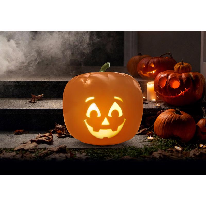 ANIMAT3D Orange 11 in. LED Blink Jabberin Jack Halloween Decor