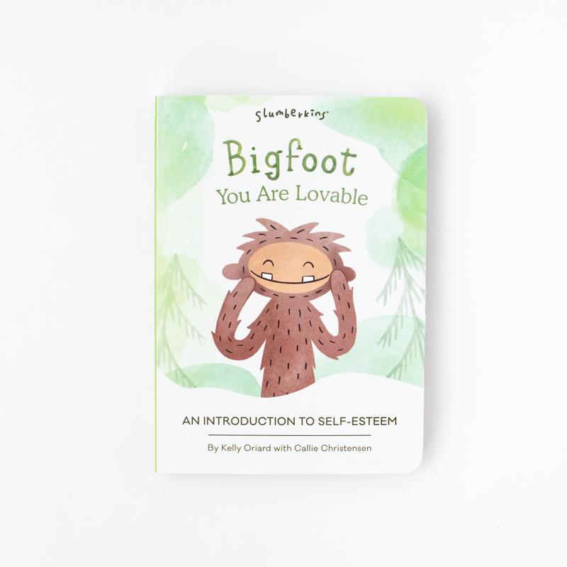 Slumberkins Bigfoot's Self-Esteem Plush & Book Kin Set Brown 3 pc