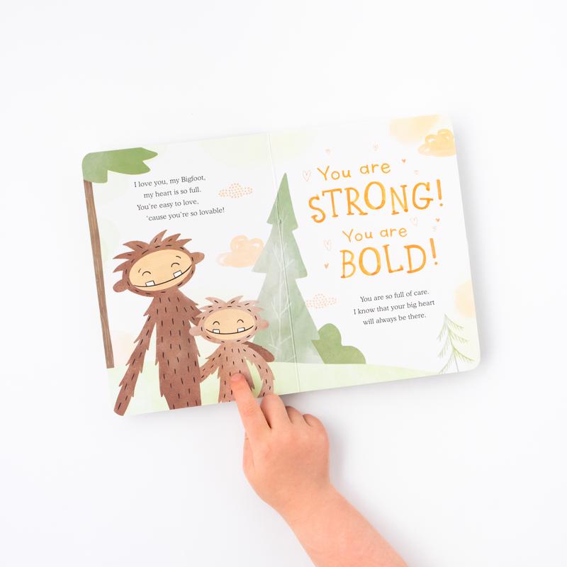 Slumberkins Bigfoot's Self-Esteem Plush & Book Kin Set Brown 3 pc